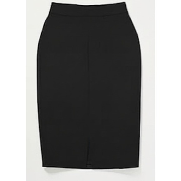 Forever 21 Black Pencil Skirt Size L Classic Office & Casual Wear NWT - Picture 2 of 8